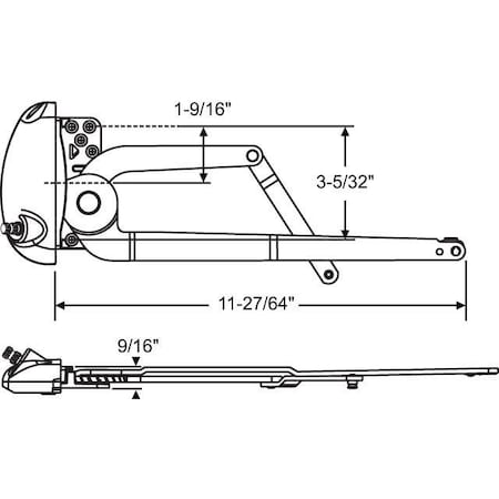 Strybuc Dual Arm Casement Operator 36-517W-XD